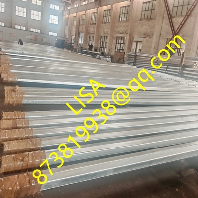 Octagonal Hot-dip Galvanized 11M Street Lighting Lamp-post Steel Poles