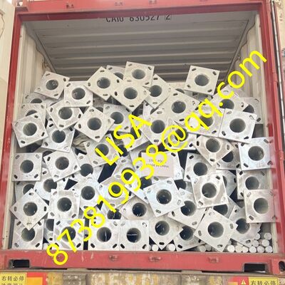 25FT-40FT Hot-dip Galvanized Steel Lighting Poles with Detachable Single/Double Arms for Street and Park Lighting