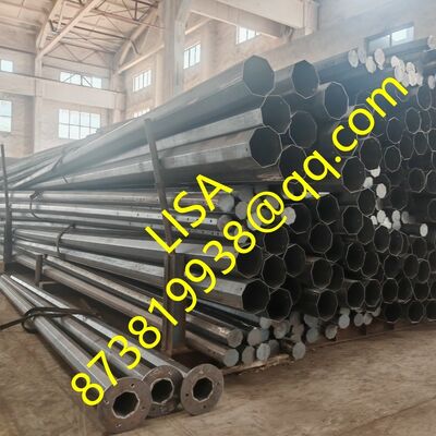ASTM A123 Galvanizli Adım Tipi 10m Orta Voltajlı Dağıtım Çelik direği Önçürme Q235B