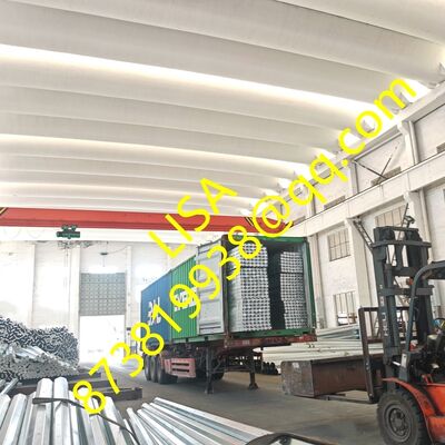 8FT Q235 Hot Dip Galvanized Rectangular Steel Crossarm for Power Line Support