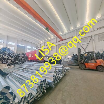 25FT Q355B 300KG Load Hot-dip Galvanized Octagonal Distribution Steel Pole for Power Lines