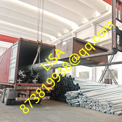 60FT Hot Dip Galvanized Polygonal Steel Pole for Power Transmission Lines