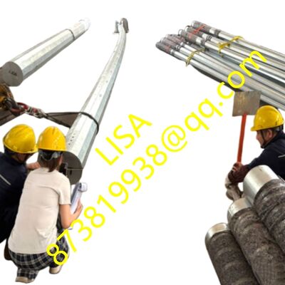 90FT Height Dodecagonal Transmission Steel Pole with 2000KGF Min Break Load for Power Transmission