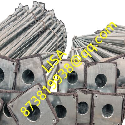 9M Height Hot-dip Galvanized Q235B Steel Lighting Pole for Street and Park Illumination