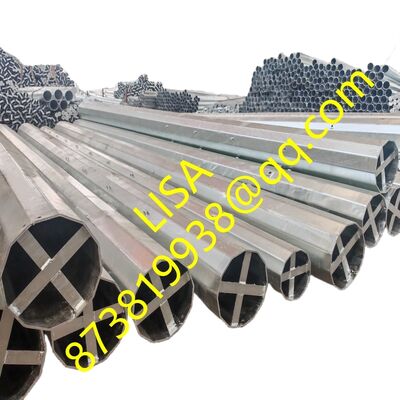 50FT-100FT Hot Dip Galvanized Polygonal Steel Utility Pole for Power Distribution