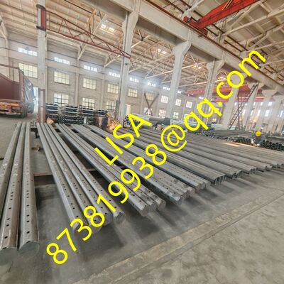 25FT Q355B 2.75mm Direct Buried Galvanized Octagonal Steel Pole with 500KGF Min Break Load for Power Distribution