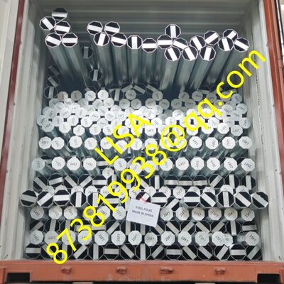 25FT Hot-dip Galvanized Steel Utility Pole with 300KGF Min Break Load for Power Distribution