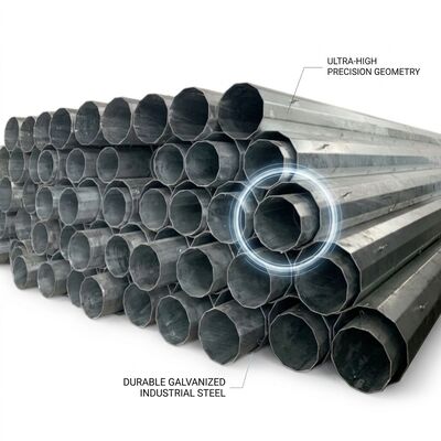 70FT Q420B 1500KGF Octagonal Galvanized Electric Steel Pole for 132KV Transmission