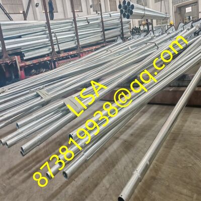11.9M Hot-dip Galvanized Steel Lighting Pole with Q235B Material for Street and Park Illumination
