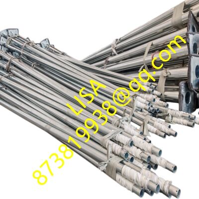 30ft Hot-dip Galvanized Q235B Steel Lighting Pole with HDG Anchor Bolts
