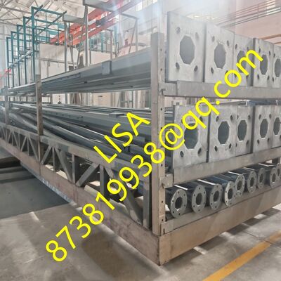 10M Height Q235B Octagonal Steel Lighting Pole with Hot-dip Galvanization Surface