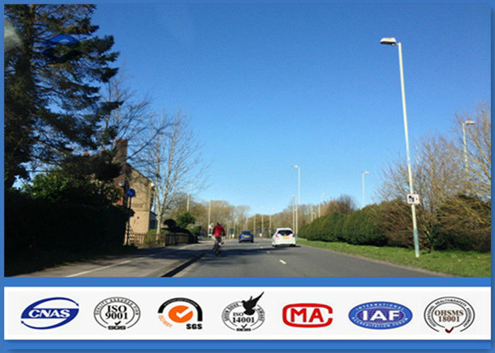 10 Meters Octagonal Street Light Pole Steel Q235 Material
