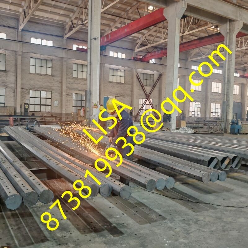 Philippines NEA Standard 25FT-45FT Hot Dip Galvanized Octagonal Steel Pole for 15KV Power Lines