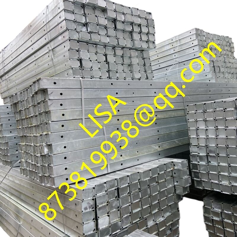 8FT 2.75mm Thick Hot-dip Galvanized Steel Crossarm with Rectangular Shape Q235B material