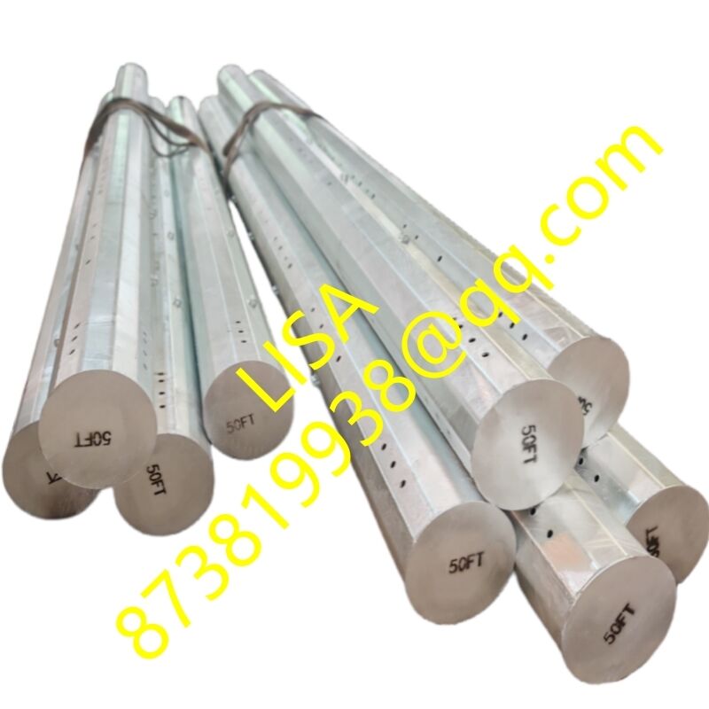 ISO 1461 Certified 33kV Slip-Joint Transmission Steel Electric Pole 15m Q420B Anti-Corrosion