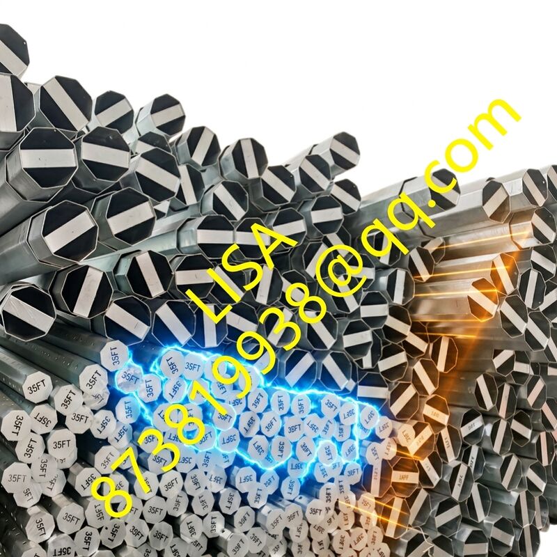 70FT Q420B 1500KGF Octagonal Galvanized Electric Steel Pole for 132KV Transmission