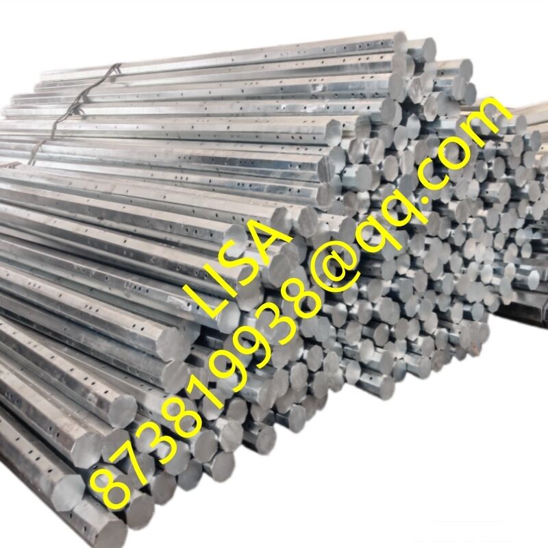 30FT Height 500KGF Load Hot Dip Galvanized Octagonal Steel Distribution Pole