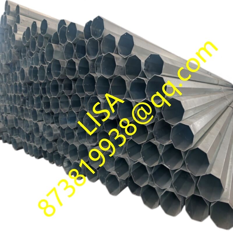35FT Hot Dip Galvanized Electric Steel Pole with 500KGF Load Capacity for Power Distribution