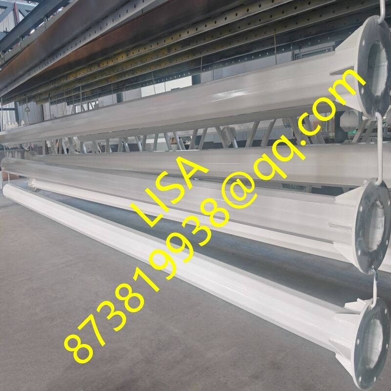 Dodecagonal 12.9M 17M 20M 25M 30M Lift Type Polygonal High Mast Steel Pole with Hot-dip Galvanization and White Powder Coating Surface