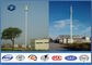 Microwave Mobile Cell Phone Tower Telecommunication pole HDG &amp; Powder Coated