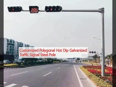 Polygone à chaud galvanisé à l'aide d'un poteau en acier