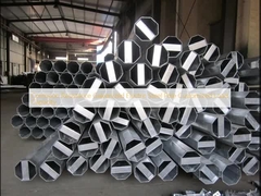 Résistance à la corrosion Pole d'acier électrique galvanisé Capacité de charge personnalisée