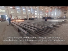 Distribution steel pole manufacturing