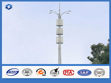 86um Galvanization Telecommunication Pole AWS D1.1 Welding Standard