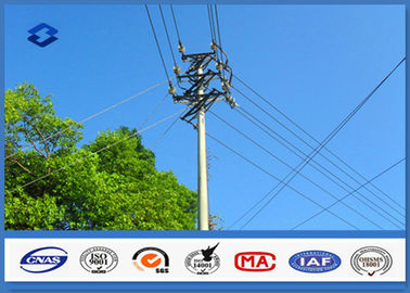 Hdg Electrical Transmission Line 50ft Steel Utility Pole For Africa Power Distribution