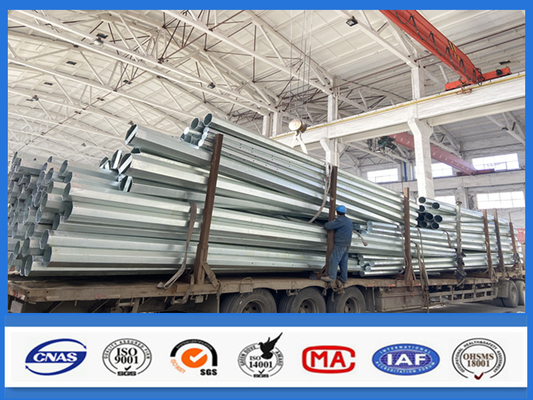 355Mpa 30FT Galvanized Steel Pole 3.0mm With Good Weldability Surface Treatment