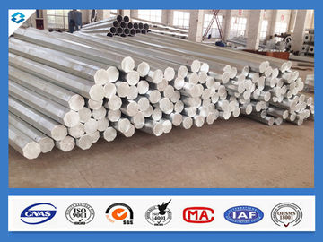 3mm Thickness Octagonal Shape Galvanized Electric Steel Poles
