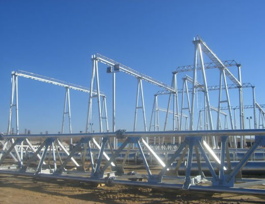 Round Structure Pole Q420 Q460 Hot Dip Galvanized Substation Steel Pole