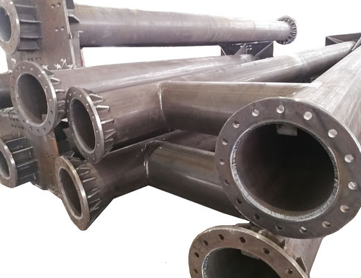 5M - 50M Galvanized Structure Pole Power Transmission Substation Steel Transmission Pole