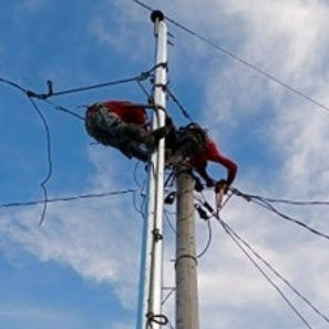 30FT 500KGF Metal Uygulama direği Q355 Filipinler Nea Standart Galvanizli Çelik direği