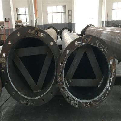5M - 50M Galvanized Structure Pole Power Transmission Substation Steel Transmission Pole