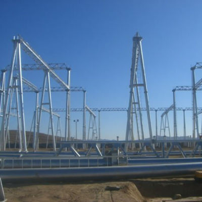 10kv 35kv 110kv 220kv Round or Polygonal Hot Dip Galvanized Substation Structure Steel Poles