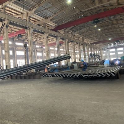 30FT 9150mm ASTM A36 Galvanized Octagonal 15kV Steel Power Pole
