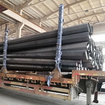 Dominican Galvanized Structural Steel 6kN 8kN 10kN Electric Utility Pole