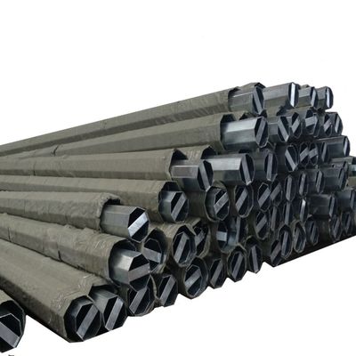 25FT Sıcak Dip Galvanizli ve Bituminous Siyah Katran Boyası Seksengen Çelik direği