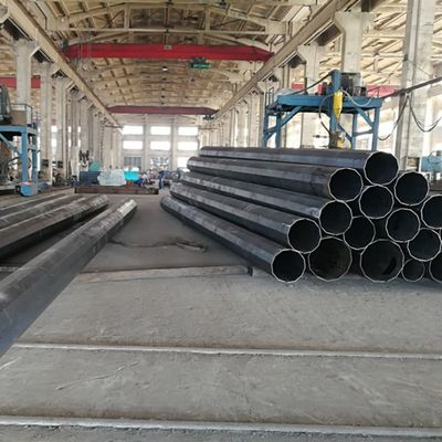 S355JR 50FT 1200KGF Hava hattı Dodecagonal Galvanizli Çelik iletim direği