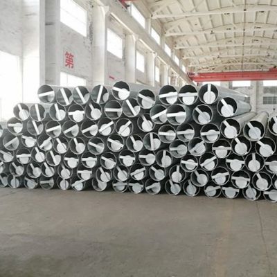70FT 1200KGF حمولة 5mm سميكة 69KV قطب الفولاذ الكهربائي المعالج متعدد الأبعاد