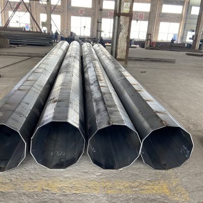 Polygonal Q235 Wind Power Pole Generation Galvanized Steel Pole