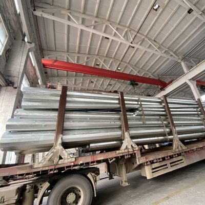 Dodecagonal Wind Power Pole Q355B Hot Galvanizing Electric Steel Poles