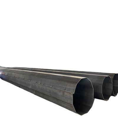 70FT Q355 Transmission Steel Pole S460NL Overhead Power Transmission Line