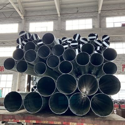 69KV 80FT Çokgen Sıcak Dip Galvanize Elektrik Çelik direği