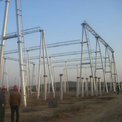 10kv 35kv 110kv 220kv Round or Polygonal Hot Dip Galvanized Substation Structure Steel Poles