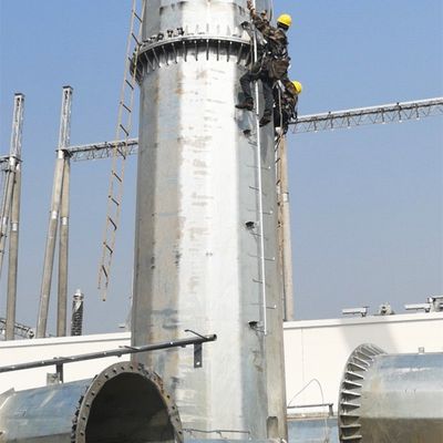 500KV Suspension Polygonal Pole Hot Dip Galvanized Power Transmission Steel Pole