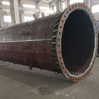10kv 35kv 110kv Polygonal Pole Hot Dip Galvanized Steel Suspension Pole Tensile Pole