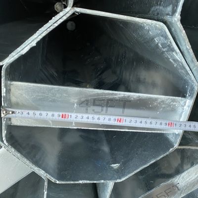 3.75mm 4.0mm Galvanized Structural Steel Tubing Electric Transmission Metal Power Pole