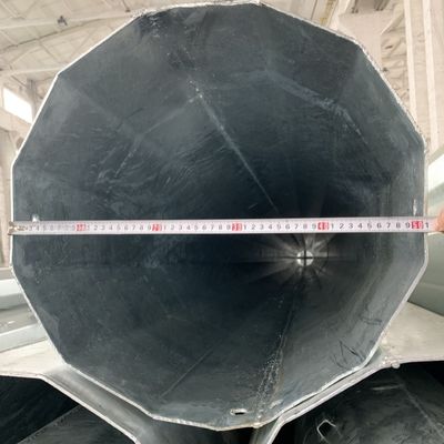 65FT 20M ASTM GR65  Electric Hot Dip Galvanized Power Transmission Steel Pole
